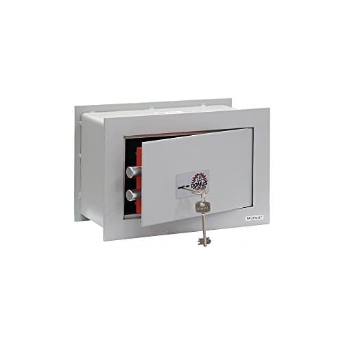 Arregui Domus BC/2P Wall Safe 35 x 23 x 20 cm Front Monobloc 6 mm 2 mm Body 2 Clasps 18 mm Double Lock Security Key Map