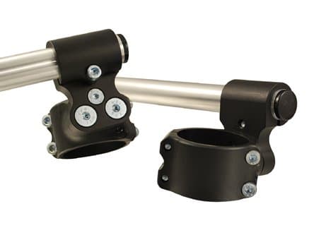 37mm With 1.5" Rise Woodcraft Racing 3 Piece Split Clip-on Handlebars