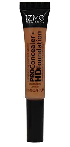 2-In-1 PRO Concealer + HD Foundation .25 Oz Long lasting Blendable Corrector (Almond)