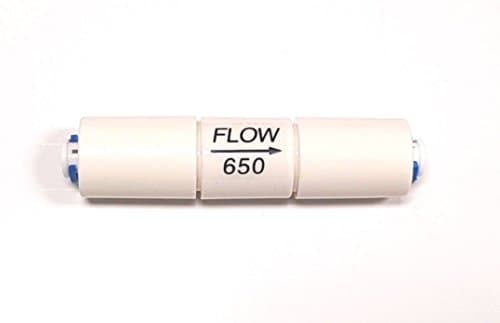 1/4" Flow Restrictor 650 ML with Quick Connect for RO Reverse Osmosis