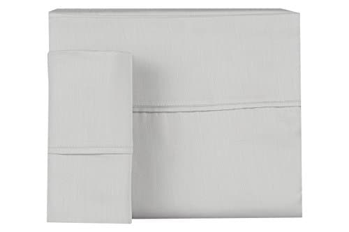 INDIGO FINE LINENS Hotel Collection 300 Thread Count 100% Cotton Sateen Sheet Set, Full Oyester