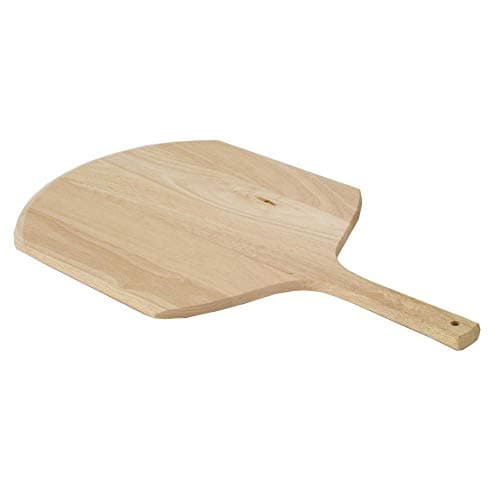 MRT SUPPLY Short Handle Wood Pizza Peel Paddle for Home Wood Fired Pizza Ovens with Ebook