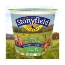 Stonyfield Farm Organic Raspberry Yogurt, 6 Ounce -- 12 per case.