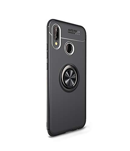 for Huawei Nova 3i PSmart+ Case, MinzyCase 360 Degree Rotating Ring Kickstand Magnetic Car Mount Function Full Protective TPU Cover Case for Huawei Nova 3 / P Smart Plus