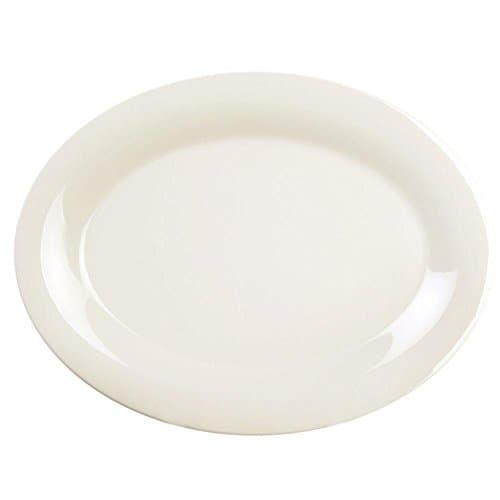 Restaurant Essentials Coleur 12 in. x 9 in. Platter in Ivory (12-Piece)
