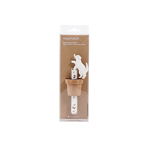 FunnyFish Magfuser - Wooden Magnetic Aroma Diffuser, Dog Hanji Diffuser Stick - Beech