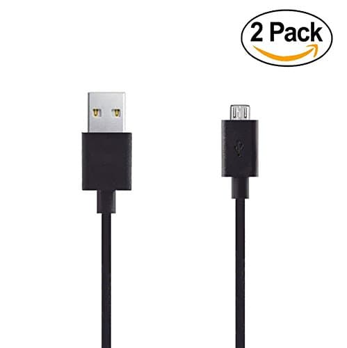 Lavett 2 Charger Cables for Amazon Kindle 2, 3, 4, Kindle Fire, Kindle Touch, Kindle Dx AC Adapter New Hd Hdx 6" 7" 8.9" 9.7" Tablets, eReaders, Phones, Tab Power Supply Adapter Cord