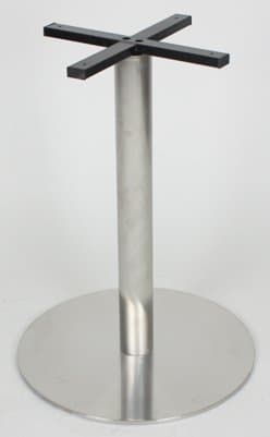Bushed Stainless Steel Round Table Base - 18" in Diameter