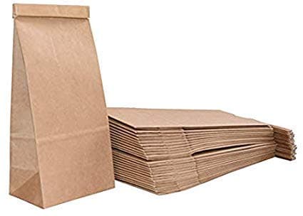1/2 Pound Kraft Tin-Tie Paper Bags - 275 Count - Brown