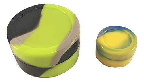 Large and Small Silicone Container Set - Non Stick Dab Jars