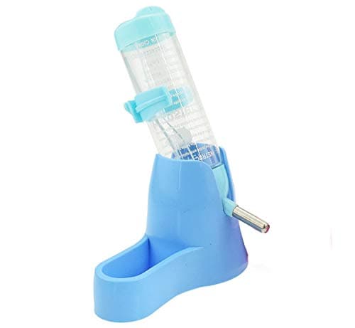 Carry stone Pet feeding machine automatic water bottle bottle set 1 unit 2 pet feeder watering hamster small animal supplies (blue)