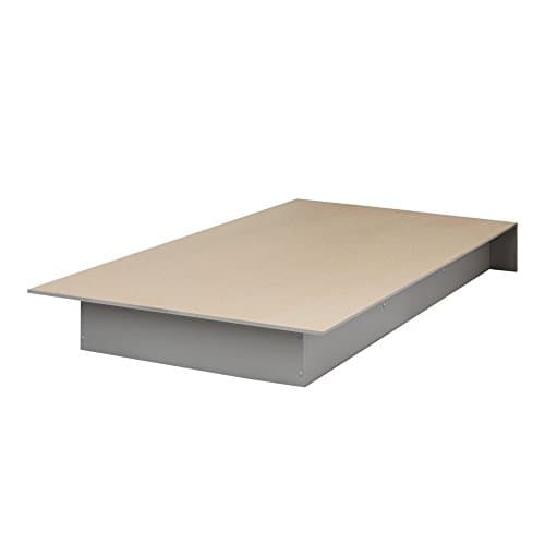 South Shore Libra Twin Platform Bed (39''), Soft Gray