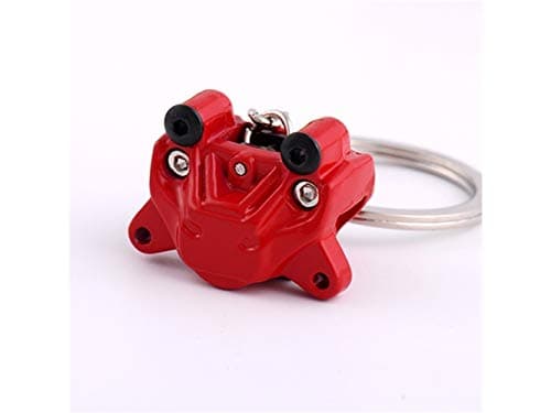 HFjingjing Bag Pendant, Car Modified Brake Pump Keychain Engine Brake Charm Pendants Keyrings for Car Key Purse Bag Key Ring(Red) Keyring Decoration