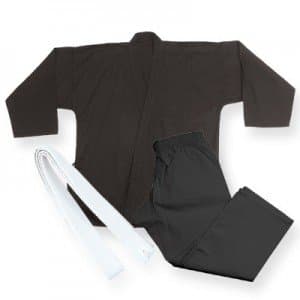 Bold Middleweight 7.5 oz Traditional Karate Uniform - Black