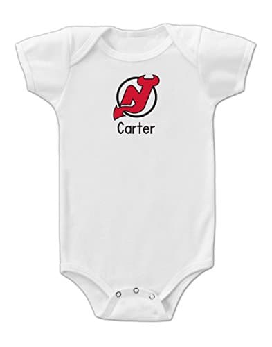 Designs by Chad and Jake Personalized New Jersey Devils Onesie 3-6 months