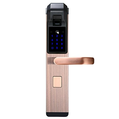 Smart door lock Fingerprint Biometric Touchscreen Home Security Keyless Touchpad Digital Code Locks,Reversible Handle-B
