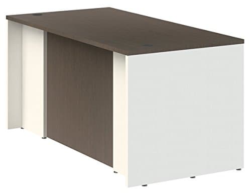 OfisLite Desk Model 2053 Complete Desk, White/Espresso