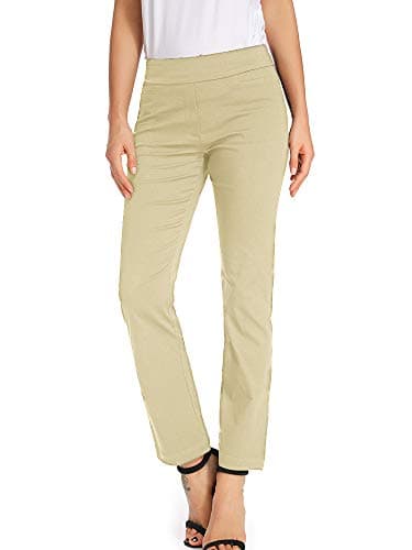 Women's Dress Pants Casual Bootcut Stretch Comfort Fit Pull on Work Pant Trousers with Pockets