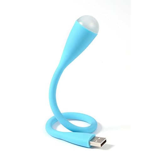 Imesun Blue Mini Flexible USB LED Reading Light Lamp for Laptop Computer Keyboard Notebook PC