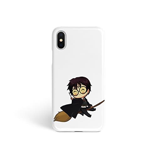ZizzStore Cute Harry Potter Full Wrap Glossy Plastic Case Protective Cover Hogwarts Fandom Quidditch Sublimation Hard Case for iPhone (iPhone X)