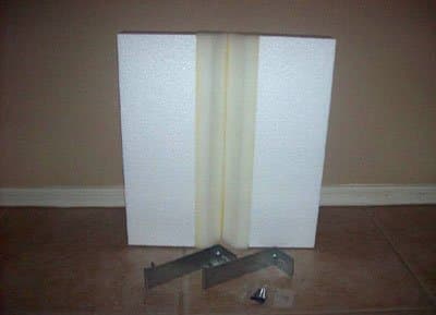 DIY Styrofoam No Sewing Cosmopolitan Cornice Corner Window Adapter 15 Inch Drop
