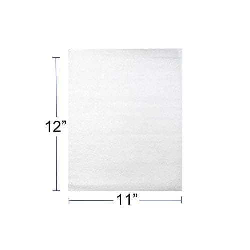 Uboxes (50 Pack) 11 7/8"X 12 1/8" Foam Pouches For Plates Protect Dishes