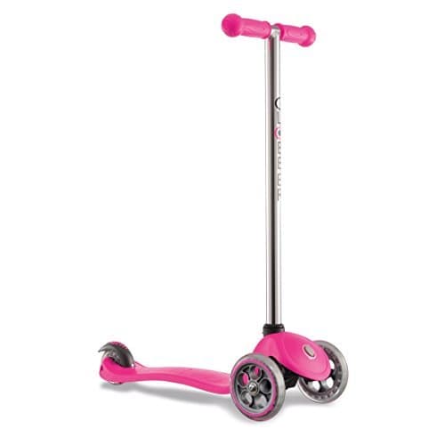 Globber 3 Wheel Fixed Scooter (Pink/Chrome) by Turnstyle Brands