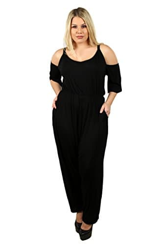 Ladies Black Knit Jump Suit 3X