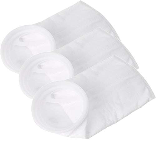 Honritone 4 Inch Filter Socks 100 Micron 150 Micron 200 Micron - by 15 Inch Long Aquarium Felt Sump Filter Bag - 3 Pack (200Micron)