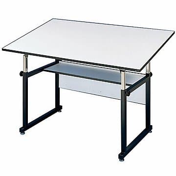 WorkMaster Junior Four-Post Drafting Table with Black Base
