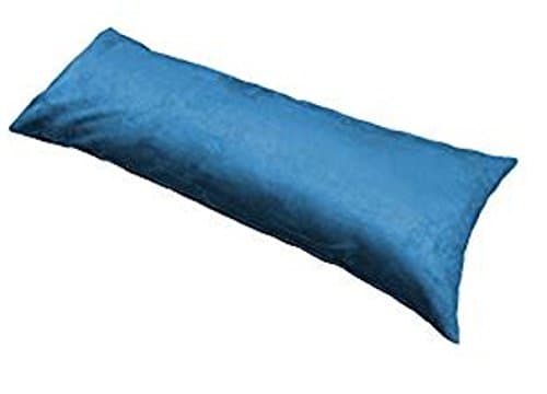 100% Microsuede Body Pillow Case/Cover Protector 20x54 -Heavy Duty (54", Blue)