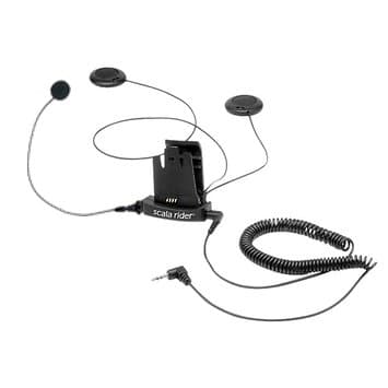 Scala Rider Audio &amp; Microphone Kit For Q2 - Corded Microphone For Full-Faced Motorcycle Helmets By Cardo