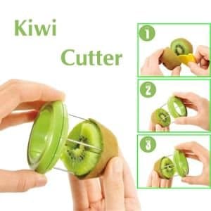 GosFrid Kiwi fruit cutter slicer peeler artifact fruit cutter tools zesters stainless fruit corers