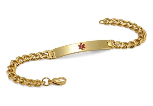 Gold Plated Bracelet - Medical ID (7)