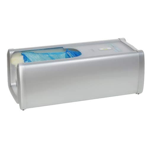 Feifei Drag Type Smart Shoe Cover Machine + 100 Plastic Shoe Covers Disposable Foot Cover Film Machine Non-Slip (Color : Pink)