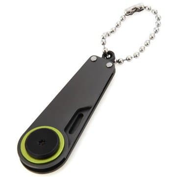Universalmart Multifunctional Portable Mini Folding Camping Survival Steel Key Chain Grey