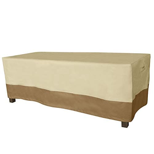 Vanteriam Rectangular Patio Coffee Table Cover-Durable and Waterproof Outdoor Furniture Cover, Large Size L48'' x W25'' x H17''