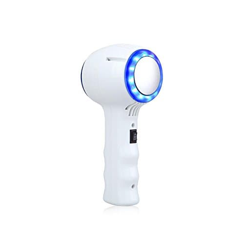 Handheld Blue LED Light Hot Warm Cold Hammer Skin Lift Device Massager