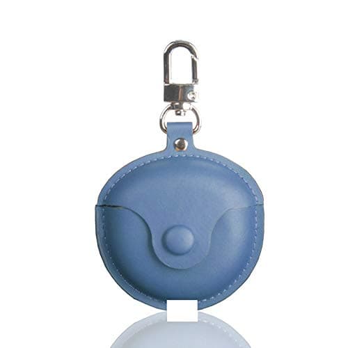 CaseDione Compatible with Huawei FreeBuds 3 Case Crazy Horse Pattern PU Leather Protective Cover True Wireless Earphones Storage Case (Blue)