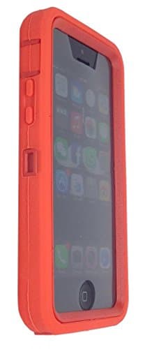 iPhone 5C case, OKASE iPhone 5C Hybrid Armor Cover Case, iPhone 5C Dual Layer Heavy Duty Case. iPhone 5C Durable Protective Silcone Layer + Plastic Shell Case, iPhone 5C Shockproof Case - ( OKASE (TM) Original User Friendly Packaging) - Orange on Orange
