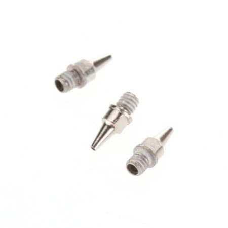 0.2mm/0.3mm/0.5mm Nozzle Replacement for Airbrush ( Total 3pcs, 1pc 0.2mm, 1pc 0.3mm and 1pc 0.5mm ))