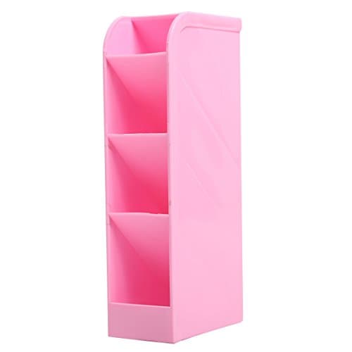 Cuku Cool Desktop Organizer Storage Display Box Container Jewelry Stationery Kitchen Container Pink