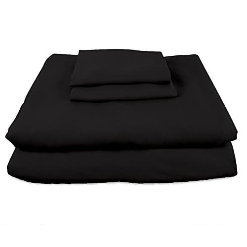 Bamboo Sheets INTERNATIONAL Premium 100% viscose bamboo sheet set in Queen Black. BSI-Q-Blk. luxury bamboo bed sheets with deep pocket design are the perfect pillow top mattress sheets.