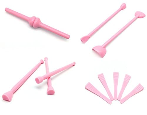 Plastic Fondant Modeling Tools Sugar Shapers Sculpture Texturing DIY Tool for Biscuit Gum Paste Chocolate Cake Decoration, 11Pcs