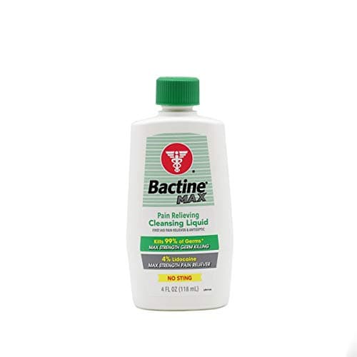 Bactine Max 4 oz Pain Relieving Liquid, Pack of 2