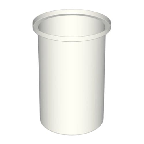 RTS Plastics 18-Gallon Vertical Open Top Storage Tank with Cover, Natural, 16-Inch x 16-Inch x 24-Inch