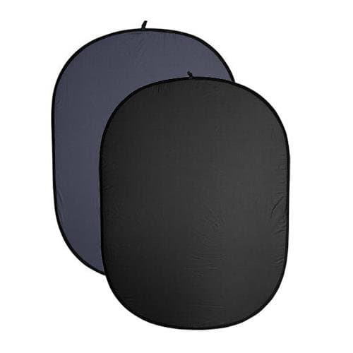 Belle Drape Collapsible Background - 60x72" (Black/Dark Blue)