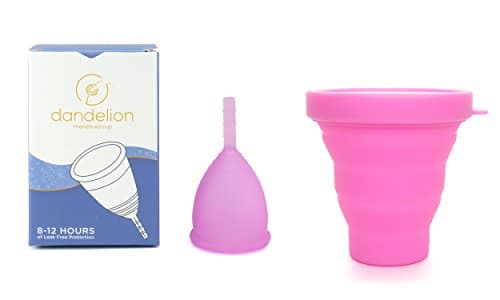 Dandelion Cup Menstrual Cup - Size 1 - Orchid Plus Pink Menstrual Cup Washing Container