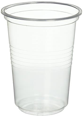 Disposable Plastic Cups 250 ml (approx. 9 oz.), transparent clear