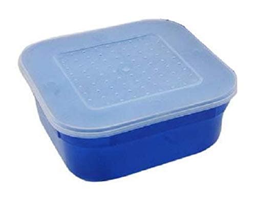 Lemco Square Top Bait Box: Blue: 2.5 Pint